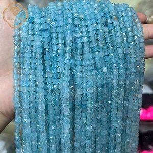 Vente en gros de perles de pierre naturelle carrées facettées 4*4mm, pierre en vrac, <span class=keywords><strong>jade</strong></span> violet naturel, saphir, production de bijoux - Product Image 4
