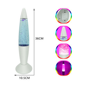 J & R vendita calda Mini camera da letto decorazione rosso viola rosa USB luce di umore Glitter <span class=keywords><strong>lava</strong></span> lampada - Product Image 2