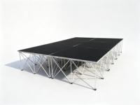 Plateforme de scène pliable en alliage d'aluminium pour événements et concerts en plein air