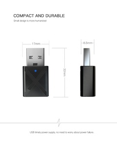 BT5.0บลูทูธอะแดปเตอร์ไร้สายมินิ <span class=keywords><strong>USB</strong></span> 3.5มิลลิเมตร AUX เสียงบลูทูธส่งสัญญาณเสียงรับ2 In 1 - Product Image 5