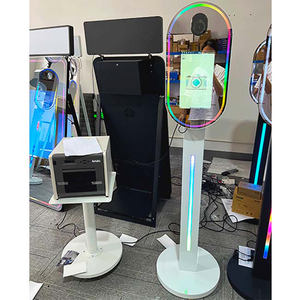 Cabina de Fotos con Espejo, Marco para Cabina de Fotos, Espejo de 65 Pulgadas con Pantalla de 32 Pulgadas - Product Image 1