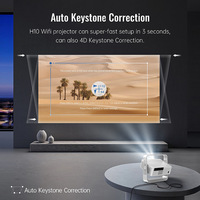 Nouveau projecteur intelligent portable CRT 2026 avec projection d'écran de téléphone portable 3D intégrée pour home cinéma