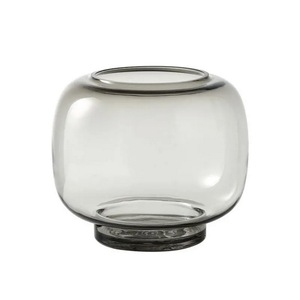 Jarrón de cristal de lujo con luz creativa, jarrón de flores de agua de gran diámetro redondo transparente - Product Image 4
