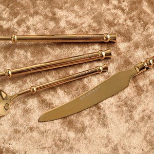 Juego de Cubiertos de Acero Inoxidable 304 de Lujo Serie B con Logotipo Personalizado, Regalo Empresarial, Juego de Cubiertos de 4 Piezas - Product Image 4