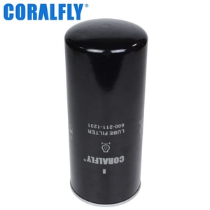 อะไหล่เครื่องจักรกลวิศวกรรม Coralfly ไส้กรองน้ำมันเครื่อง 600-211-1231 LF747 P551670 B196 6002111231 สำหรับรถขุดโคมัตสึ - Product Image 4
