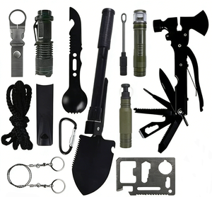 Kit de survie pour aventures en plein air, équipement de <span class=keywords><strong>camping</strong></span>, outils de survie, sac de survie, équipement de survie en milieu sauvage, mini kit d'outils - Product Image 3