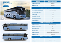 Autocar Sunlong à moteur diesel avec assistance à la conduite intelligente ADAS, 45 places, nouveau bus interurbain transfrontalier longue distance, en vente en Chine
