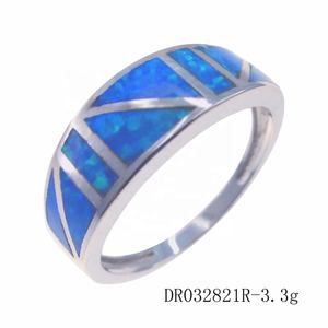Anello in <span class=keywords><strong>Argento</strong></span> Sterling <span class=keywords><strong>925</strong></span> con Opale Messicano all'Ingrosso, Gioiello Classico con Pietra per Matrimonio, Fidanzamento, Anniversario, Prezzo <span class=keywords><strong>al</strong></span> <span class=keywords><strong>Grammo</strong></span> - Product Image 2
