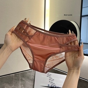 Culottes élégantes en nylon et dentelle pour femmes, taille mi-haute, en maille transparente, séchage rapide, respirantes, douces et extensibles, vente en gros - Product Image 1