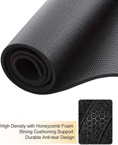 Tapete de Ejercicio Rectangular Delgado y Resistente de PVC con Absorción de Impactos, para Saltar la Cuerda, Técnica de Espuma, Crossfit, Yoga y Gimnasio - Product Image 5