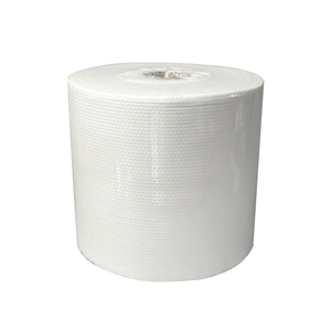 Tela no tejida de pulpa de madera 70% celulosa 30% <span class=keywords><strong>Pp</strong></span> para toallitas de limpieza pesadas - Product Image 1