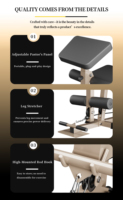 Potente Máquina de Gimnasio Multifunción con Carga de Discos, con Press de Pecho, Extensión de Piernas y Butterfly, para Entrenamiento Profesional Comercial