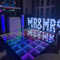 Panneau LED circulaire 3D portable certifié CE, 10x10m, couleurs mélangées, pour décoration de mariage - Vente chaude