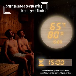 Temporizador digital de 15 minutos para salas de <span class=keywords><strong>sauna</strong></span> y spas, termómetro doméstico sin batería, accesorio perfecto para <span class=keywords><strong>sauna</strong></span>, termómetros inalámbricos - Product Image 6