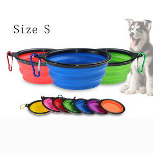 Portatile da viaggio pieghevole in Silicone pieghevole cibo per cani ciotola per cani per cani Best Seller taglia piccola acqua pieghevole garanzia commerciale M/L - Product Image 2