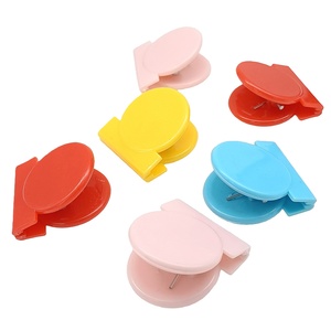Morsetto tondo in plastica <span class=keywords><strong>Cindy</strong></span> per alimenti in plastica colorata per sigillare il Logo personalizzato per documenti per ufficio morsetti per alimenti Clip per carta - Product Image 6
