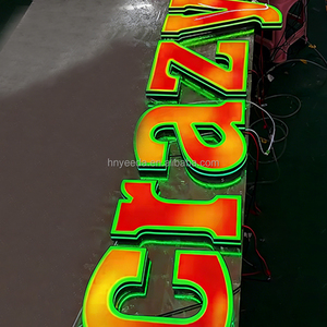 Panneaux LED RVB dynamiques couleur pleine haute qualité, lettres 3D lumineuses pour publicité, éclairage personnalisable, étanches IP65 - Product Image 5