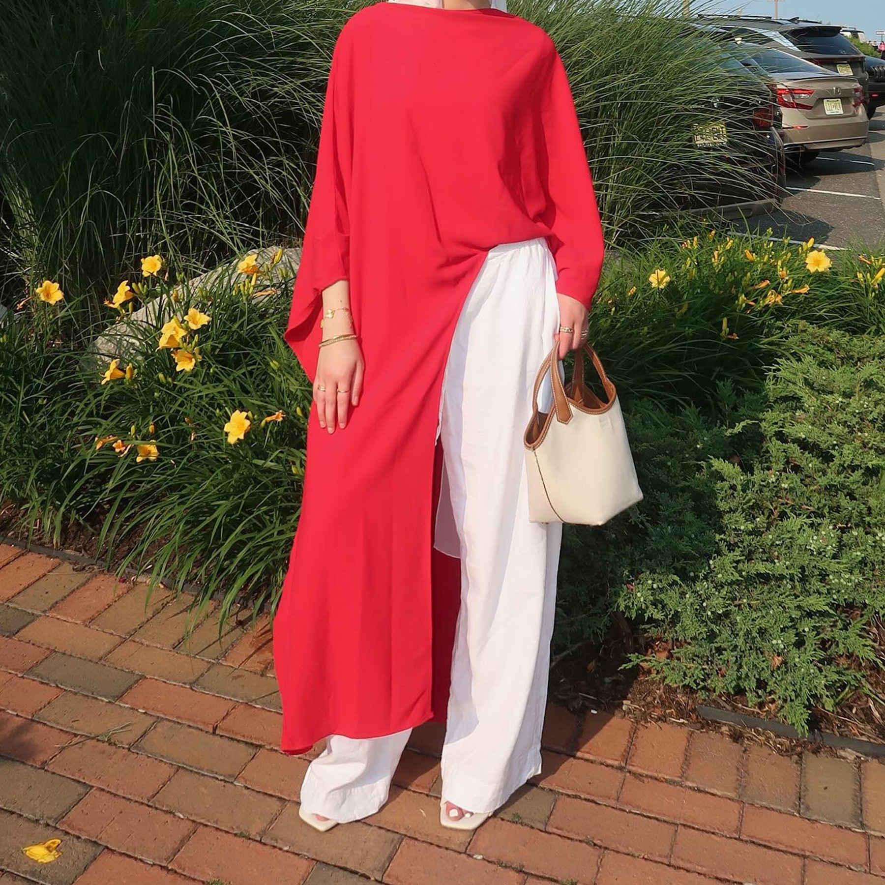 chinese dress ladies Modest Muslim Women's Cotton Long Sleeve Shirt main image 1