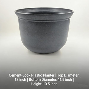 Weicheng Xing - Macetas de Plástico Modernas de 18 Pulgadas para Interiores y Exteriores, Decorativas, Artificiales - Product Image 4