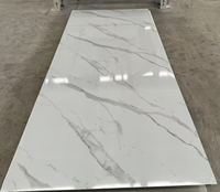 Feuille de PVC multi-usages effet marbre UV pour panneau mural, décoration de meubles