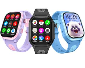 Montre connectée pour enfants CE 4G Android avec carte SIM, appels vidéo, suivi GPS, SOS, étanche, avec fonction talkie-walkie - Product Image 6