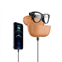 Lunettes Intelligentes M02 Ultra Black Technology 800w Pixel avec Étui de Recharge Réversible, Reconnaissance d'Image IA WiFi et Traduction (Chine)