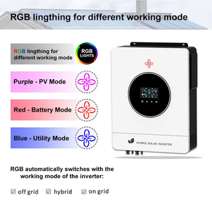 24V 48V lai năng lượng mặt trời biến tần 4.2KW 6.2kW 8.2kw 10.2kw tinh khiết Sine Wave tốt nhất năng lượng mặt trời biến tần tắt lưới năng lượng mặt trời biến tần với MPPT - Product Image 4