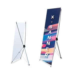 Retráctil Spider Baner Roll Easy Up y plegable Aluminio L Tipo Pvc Impresión X Trípode Banner Stand