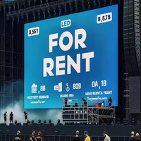 Panneau d'affichage LED mobile d'extérieur P3.91 à installation facile, mur vidéo LED personnalisé, étanche IP65, HDR 1000, 5000 cd/m², pour location et scène mobile
