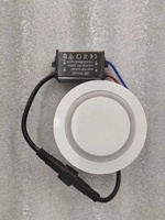 Lumière LED encastrée pour marches d'escalier, intérieur/extérieur, 3W, 3000K blanc chaud, cercle lumineux, spot coloré.