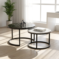 Ensemble de tables basses modernes en marbre, hauteur réglable, pour bureau, appartement, réception d'entreprise, canapé, salon