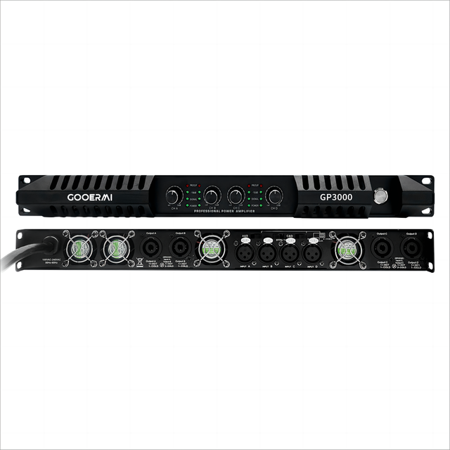 Demao GP3000 Professional High Digital Power Amplifier Class D 3000W 4 Channels 1U Power Amplifier
