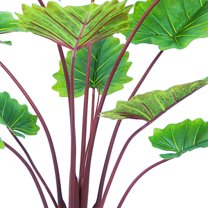 Jardín Decoración del hogar 150 cm Plástico Arco Iris Taro Simulación artificial Verdor Alocasia Plantas en maceta - Product Image 4
