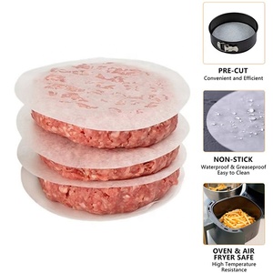 4.3"x4.3" 논스틱 정사각형 시트 퍼크먼트 페이퍼 햄버거 패티 페이퍼 (버거 프레스용, 다진 고기용) - Product Image 2