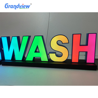 Panneau publicitaire pour entreprise, enseigne murale 3D, logo lumineux LED, enseigne à lettres, enseigne lumineuse LED extérieure personnalisée pour devanture de magasin