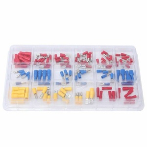 Assortiment de 120 cosses de câble pré-isolées en 18 tailles différentes pour connecteurs de câblage électrique - Product Image 1