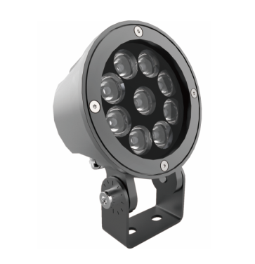 Campione gratuito rgb rotonda led per esterni di illuminazione architettonica di illuminazione di inondazione