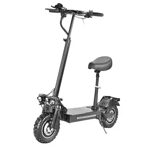 Long Range 60Km 10.5 Inch 60kmh 2400W Elektrische Scooters Adult Off Road 1000W 48V 15ah 21ah elektrische Motorfiets Scooter Met Seat