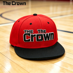 Custom Logo 6 Panel Structured <b>Flat</b> Brim Cap Wholesale Bulk 3D Puff Embroidery Two Tone Snapback <b>Hat</b> Manufacturer - Product Image 2