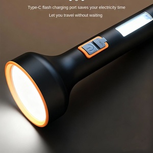 Lampe de poche de camping LED ultra-lumineuse à faisceau long IP65 Construction en alliage d'aluminium étanche 200-500m Portée 6-8h Durée de fonctionnement - Product Image 3