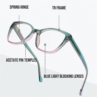 Lunettes d'ordinateur anti-lumière bleue œil de chat pour femmes, imprimé moderne, dégradé tendance, OEM ODM, logo personnalisé, dropshipping