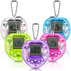 Jeu électronique éducatif OEM Tamagotchi en plastique en forme de cœur de pêche avec ours, animaux virtuels numériques, version originale <span class=keywords><strong>Pix</strong></span> - Product Image 1