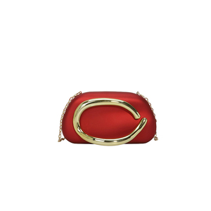 Bolso de Noche de Acrílico Estilo Vintage para Damas. Con decoración de cadena. Diseñado por el diseñador de la marca.6050 - Product Image 5