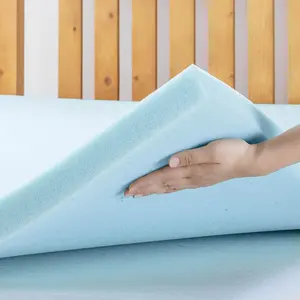 Support Taille et couverture personnalisées Matelas en mousse confortable Topper en mousse à mémoire de forme en gel haute densité