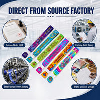 Bracelets jetables écologiques imprimés sur mesure avec logo personnalisé en tissu polyester pour événements de clubs et festivals de musique