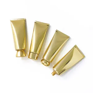100ml Cream cosmetic aluminum plastic tube container tubes custom gold hand cream tube private label