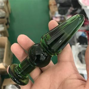 Sex Toy Crystal Dildo SM Game Play Erotic Adult Products Gold Glass Dildo For Female - Product Image 6