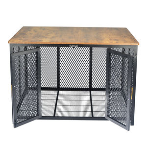 ลังสุนัขทำจากไม้สำหรับงานหนักกรงสุนัขขนาดใหญ่เปิดด้านบนสำหรับสุนัขในร่ม - Product Image 3