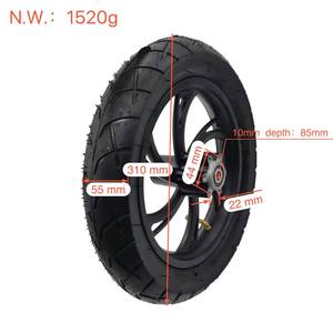 Motorcycle Accessories <strong>12</strong> 1/2X2 1/4 Wheel Tire &amp; Inner <strong>Tube</strong> &amp; Rim Set Fits Electric Scooters E-bike Folding Bicycles - Product Image 5