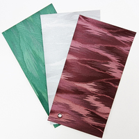Rouleau de papier PVC enduit imperméable et recyclable de couleur nacrée, personnalisé en gros de Chine, matériau durable pour l'emballage de boîtes cadeaux de luxe